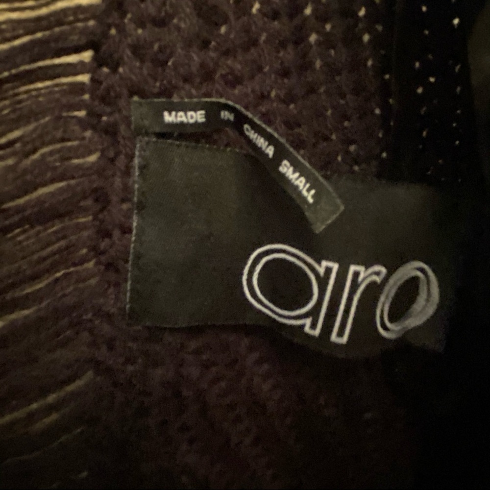 ARO Women Black Distressed Effect Knit Sweater Size Small - Picture 5 of 9
